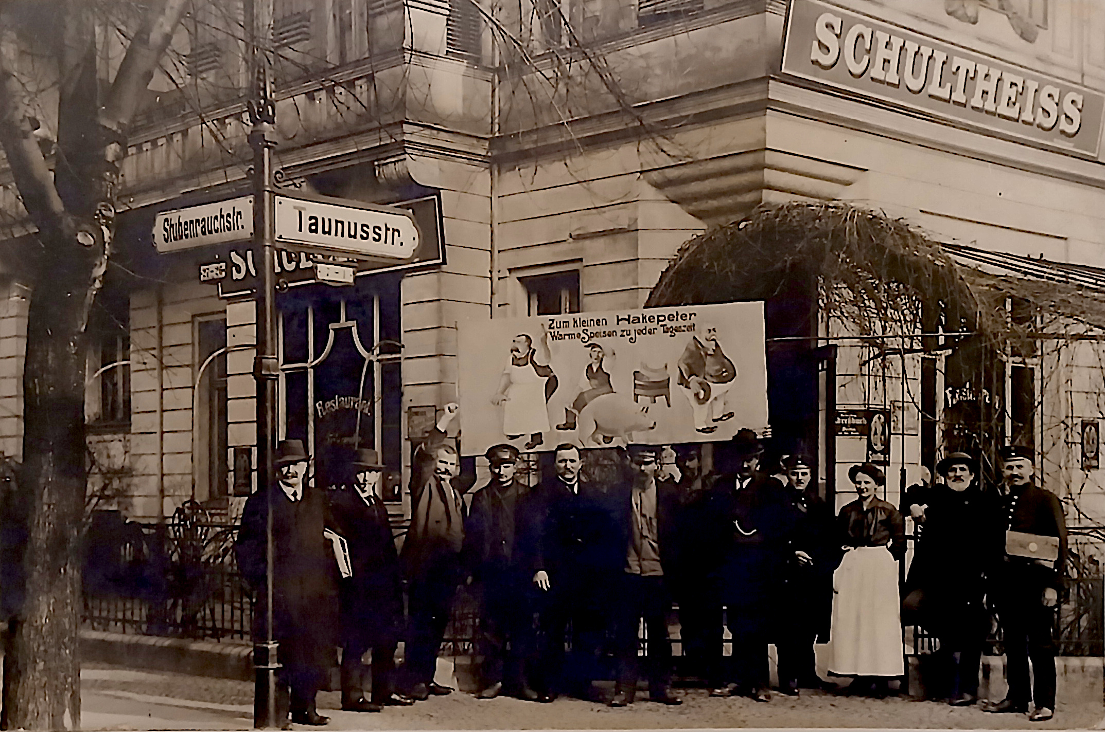 Stubenrauch-Ecke Taunusstraße, um 1912